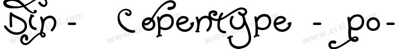 DIN-粗体(OpenType - Po字体转换